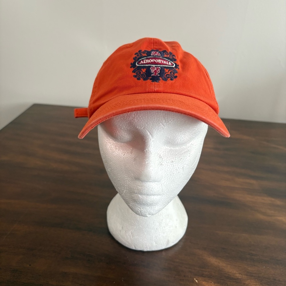 Aeropostale Orange Baseball Cap Womens Mens Hat OSFA fall casual Gorpcore